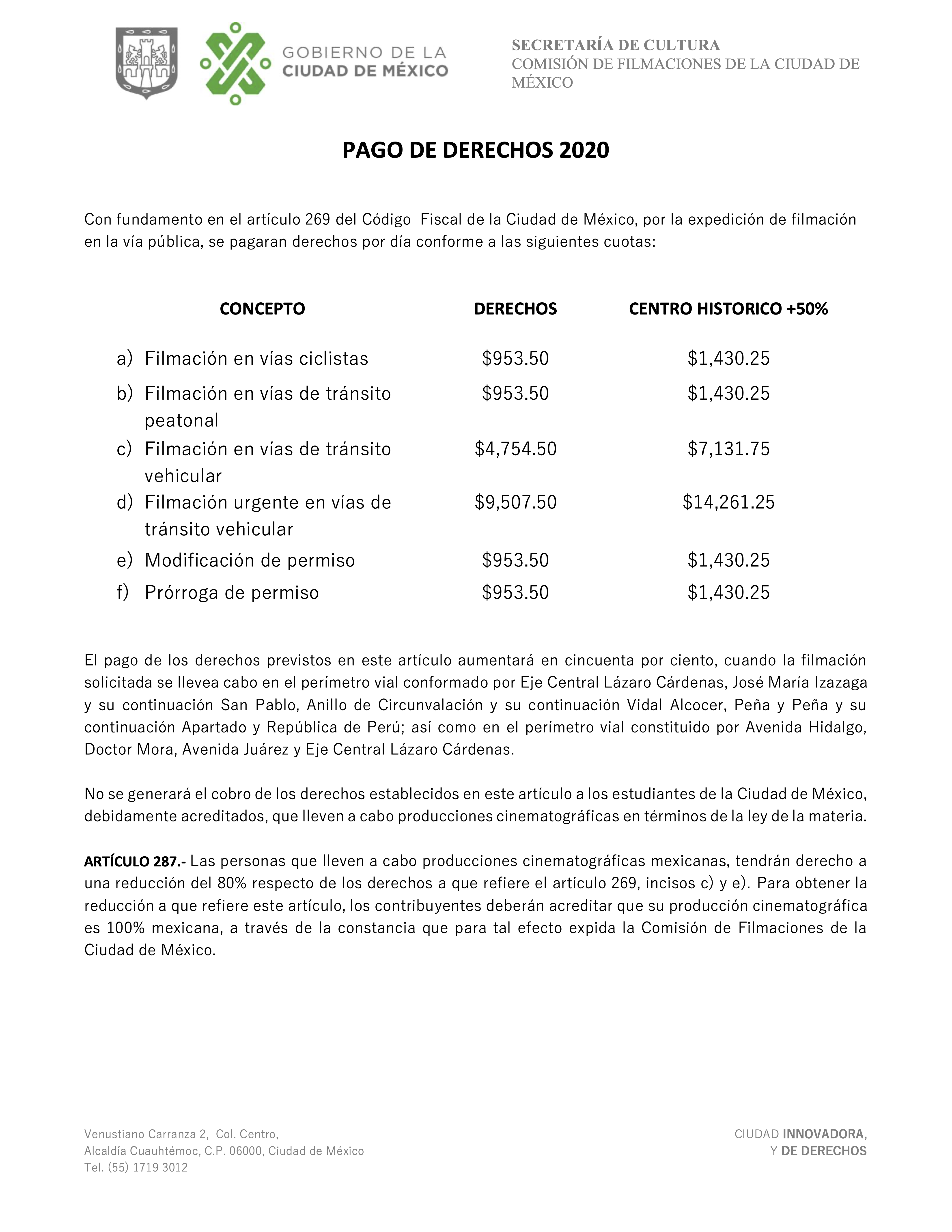 Pago de Derechos